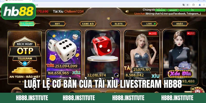 Tài Xỉu Livestream - Hình Thức Giải Trí Nổi Tiếng Tại HB88 4 Luật lệ cơ bản của tài xỉu livestream HB88