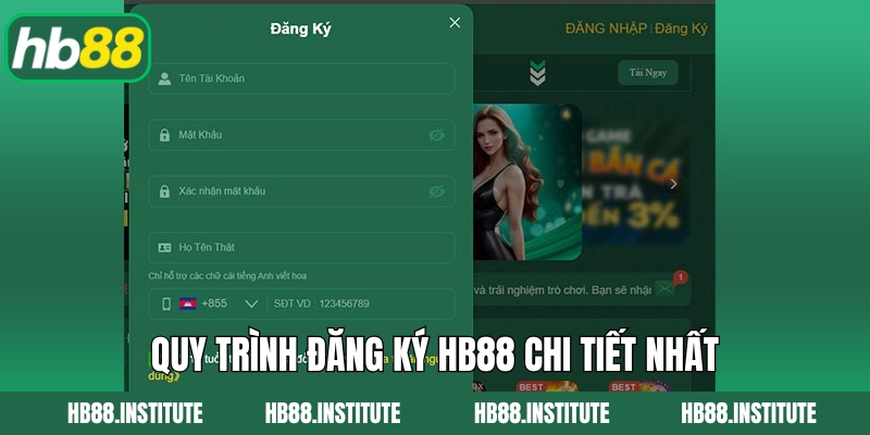 Quy trình đăng ký Hb88 chi tiết nhất